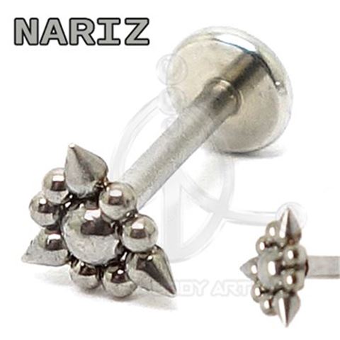 Labret Triangle Spikes (Internal Thread)