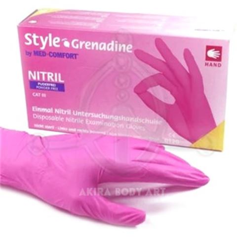 PINK Nitrile Gloves