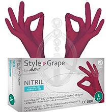 BURGUNDY Nitrile Gloves