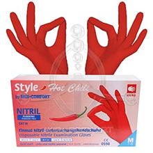 RED Nitrile Gloves