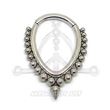 Jeweled Spikes Segmented Hoop
