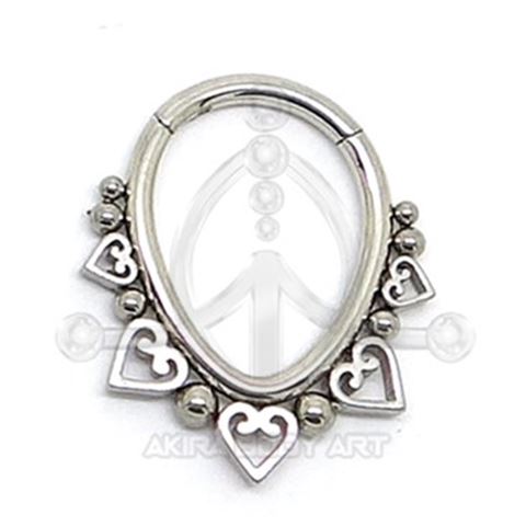 Segmented Hearts Hoop