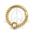 BCR shaped segmented hoop - PINK OPAL