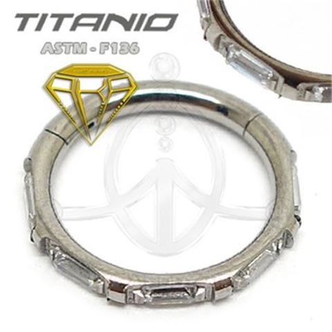 Segmented hoop 5 jewels