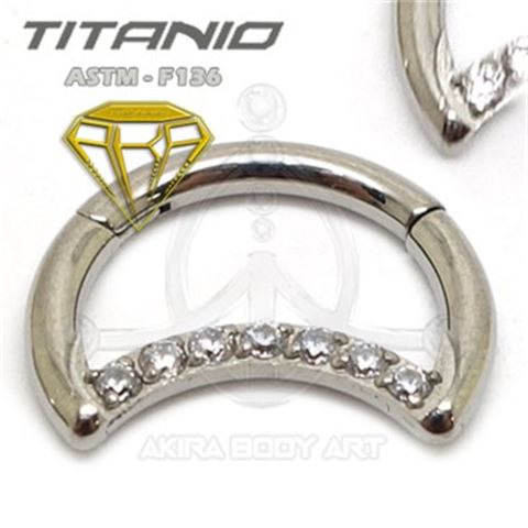 MOON shaped segmented hoop - JEWELRY