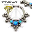 Ethnic segmented hoop – Balls and Opals