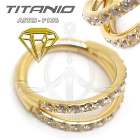 Segmented hoop 2 hoops - jewelry