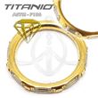 Segmented hoop 5 jewels - GOLD