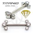 Titanium Jewelry Nipple Barbell