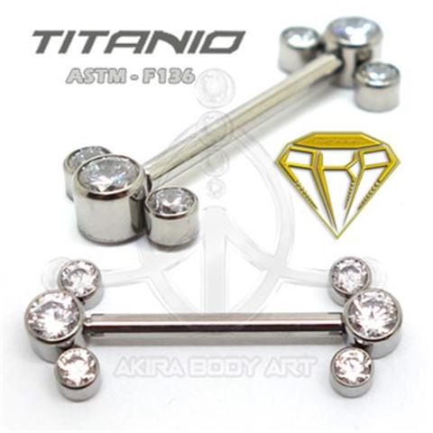 Titanium Jewelry Nipple Barbell