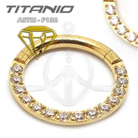 Segmented jewelry hoop – GOLD (2)