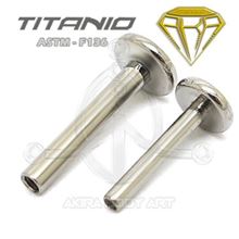 Titanium Labret Bar. internal thread
