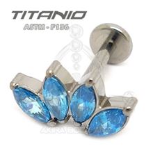 Labret PETALOS (Titanio Rosca interna)