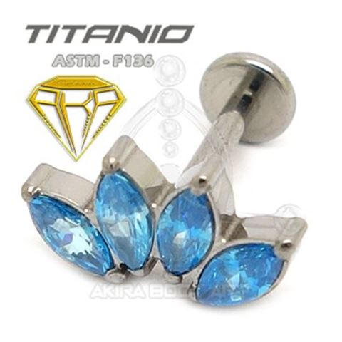 Labret PETALOS (Titanium Internal Thread)