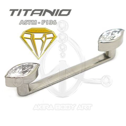 Surface GLASS EYES. Internal Thread Titanium