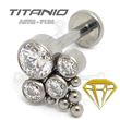 4 JEWELS Labret with Balls - Titanium (2)
