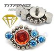 Repuesto JOYAS Colores con Bolas - Titanio
