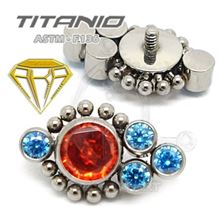 Repuesto JOYAS Colores con Bolas - Titanio