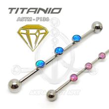 Industrial Barbel 3 Opals