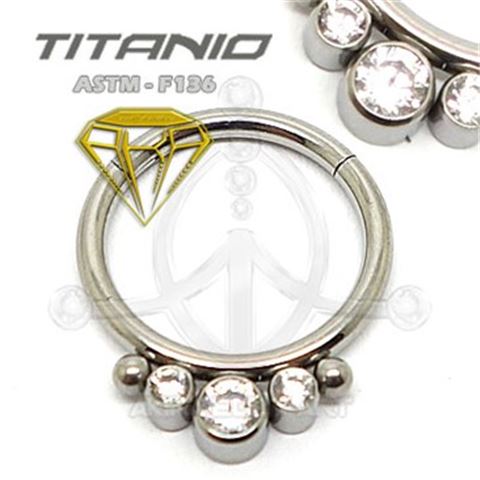 Segmented hoop balls and jewels - Hinge