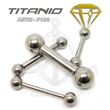 Titanium Barbell. Internal Thread - THICKNESS