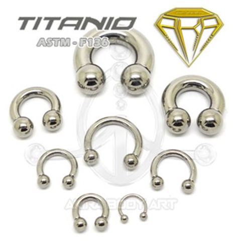 Circular Barbell THICKNESS Titanium.