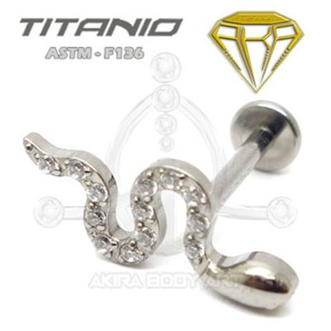 Labret SNAKE. Internal thread