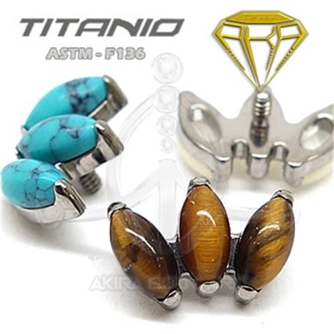 Replacement 3 Petals - Titanium Internal Thread