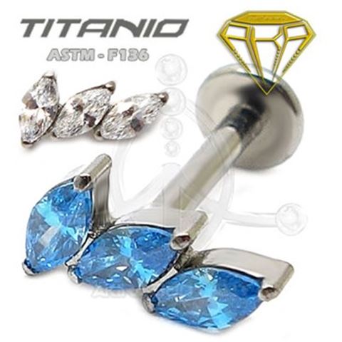 Labret pétalos joyas – Titanio Ros. Interna
