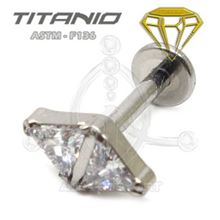 Labret Rhombus Jewelry – Titanium Internal Thread