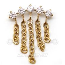 Repuesto Joyas Curvas - Cortina de Cadenas ORO
