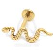 Labret Titanium R. I. - SNAKE (Gold pvd)