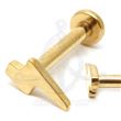 LIGHTNING Labret - Gold (pvd)