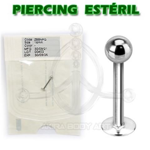 316L Surgical Steel Labret (STERILE)