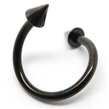 Black Titanium Micro Spiral with cones