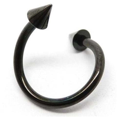 Black Titanium Micro Spiral with cones