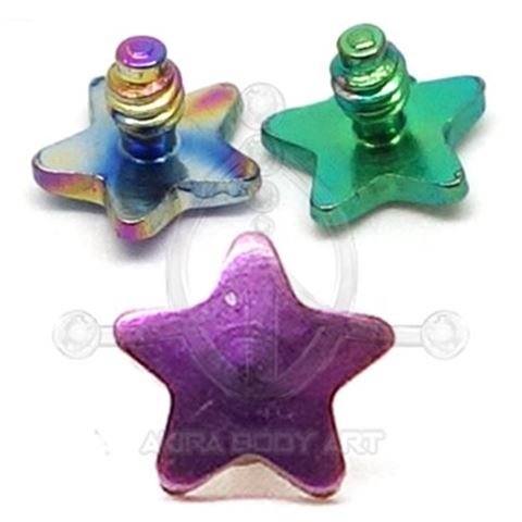 Star colored microdermal replacement.