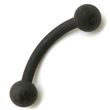 Matte-Black Micro-curved barbell