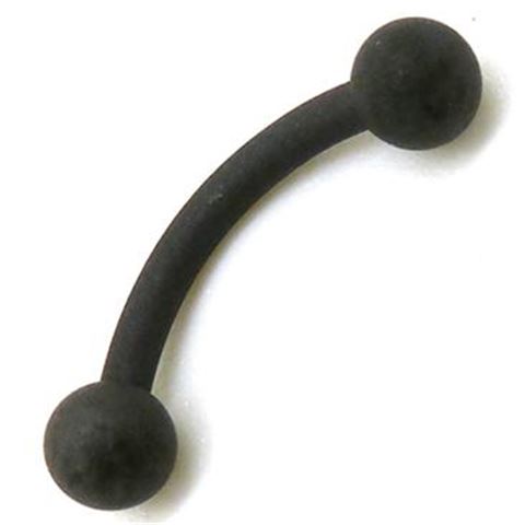 Matte-Black Micro-curved barbell