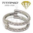 Double segmented hoop jewelry