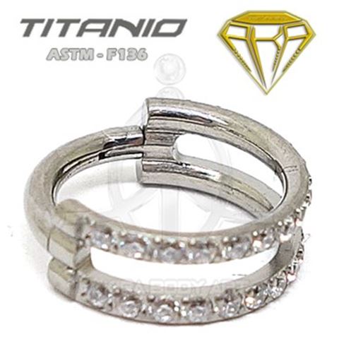 Double segmented hoop jewelry