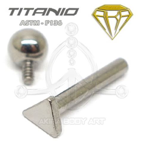 Labret bar with TRIANGLE base