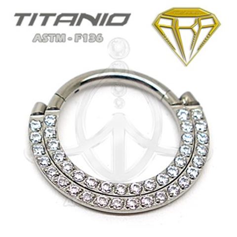 Double segmented hoop jewelry