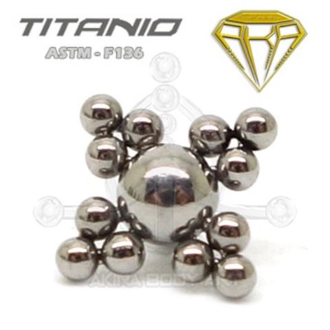 Replacement Pyramids-Balls (Titanium I. Thread)