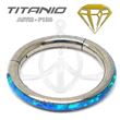 Blue Opal Segmented Hoop