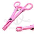 Open Round Disp. Forceps PINK - (STERILE)