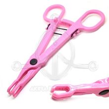 Open Round Disp. Forceps PINK - (STERILE)