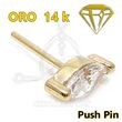 Replacement PUSH IN Petal jewel - 14K