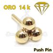 Replacement PUSH IN 3 Balls - 14K
