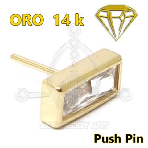 Replacement PUSH IN Jewel Ingot - 14K